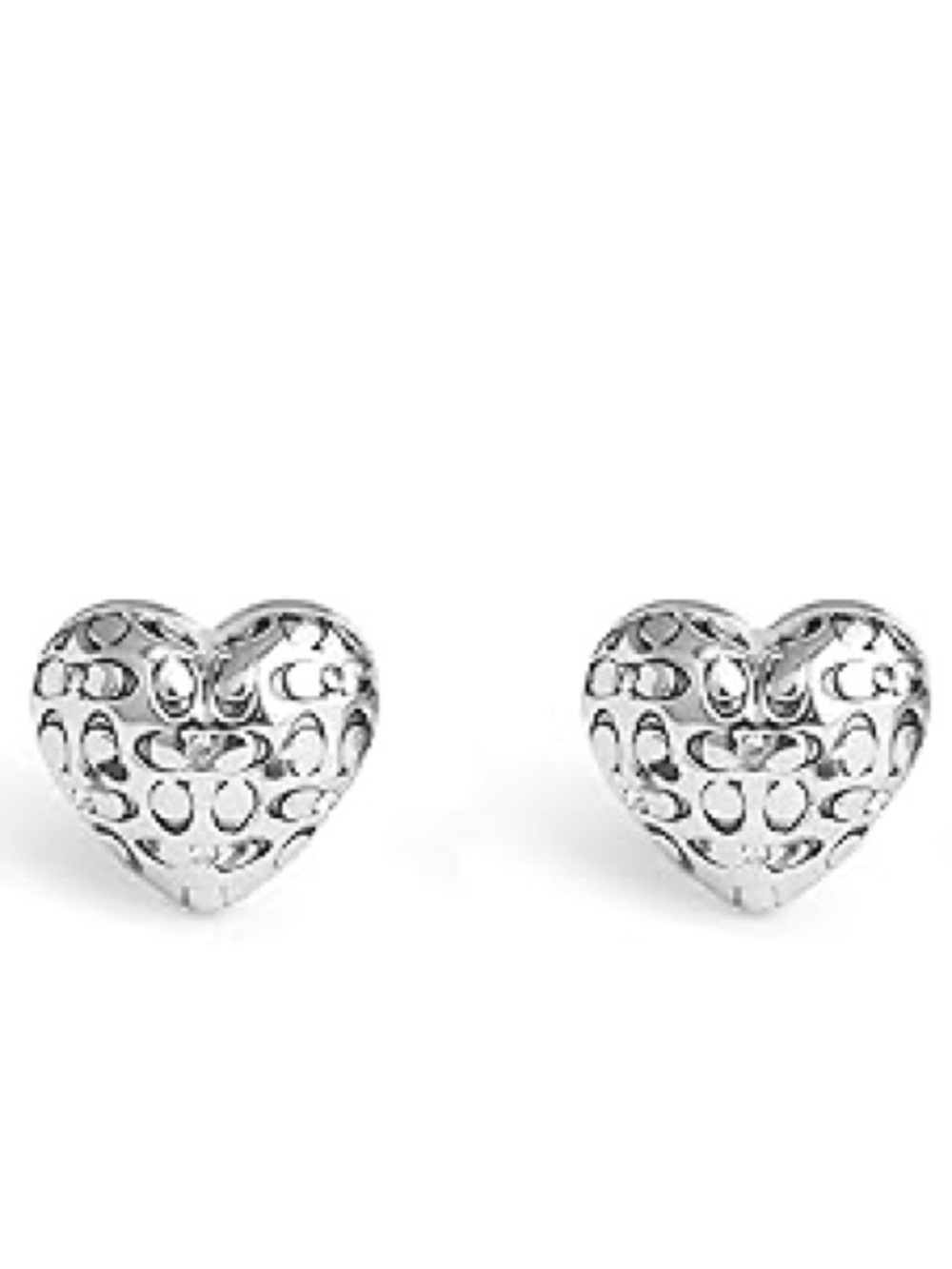 COACH Women's Signature Quilted Puffy Heart Huggies